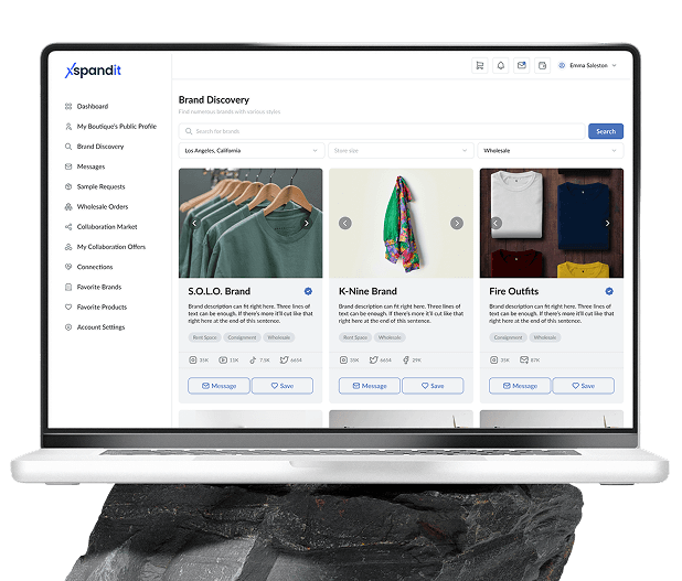 Laptop mockup showcasing the platform interface